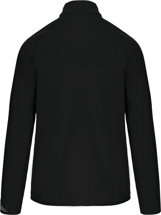 SportSweatshirt Unisex M Proact 1/4-ritskraag Lange mouw Black / White / Storm Grey 100% Polyester