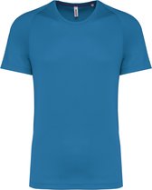 SportT-shirt Heren L Proact Ronde hals Korte mouw Aqua Blue 100% Polyester