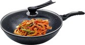 Poêle wok KitchenPrince 32cm - wok - revêtement antiadhésif - sans PFAS - poêle wok induction - poêle - poêle - poêle - poêle wok 32cm