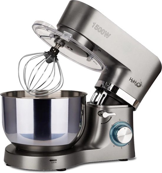 Mpm Complete Keukenmachine - Foodprocessor met Accessoires - Keukenrobot Zwart - 800W MRK-17