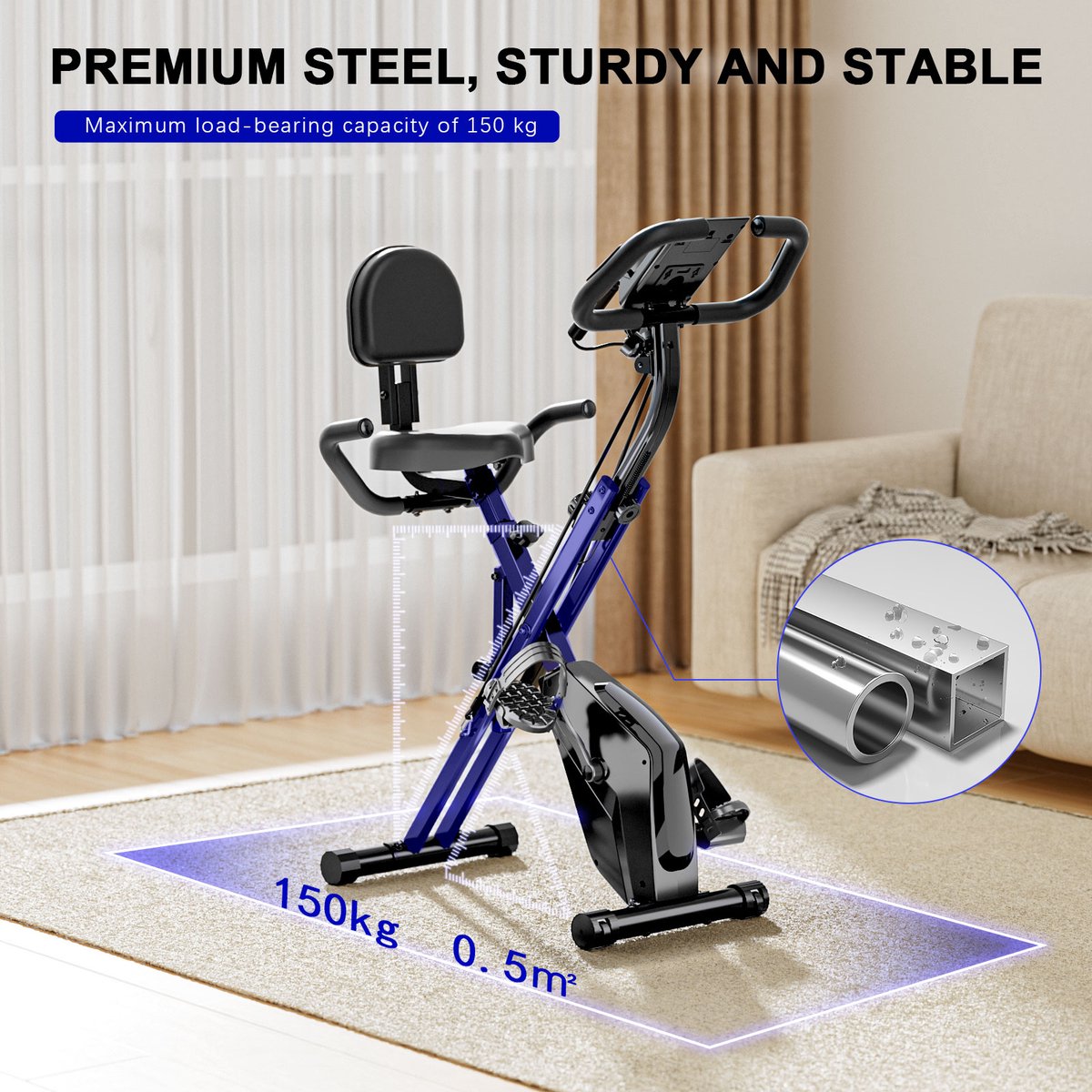 3-in-1 Opvouwbare Hometrainer met 8 (EAN: ...2665) - afbeelding 3