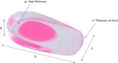 Go Go Gadget - Semelles en gel souple pour éperon de talon : Sport- Semelles intérieures en gel pour talon et pied - Protection du talon - Rose femme, taille 35-41