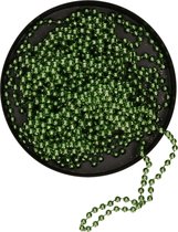 Guirlandes de Noël perles vert foncé 10 mètres 2 pièces - Guirlandes de perles guirlande - Décorations d'arbre de Noël vert foncé