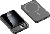 Powerbank Magsafe 10 000 MAH - Chargeur sans fil - Iphone et Samsung - Sans fil - USB-C - Zwart