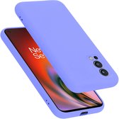 Cadorabo Hoesje geschikt voor OnePlus Nord 2 5G in LIQUID LICHT PAARS - Beschermhoes gemaakt van flexibel TPU silicone Case Cover