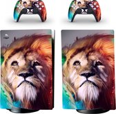 PS5 Digital - Console Skin - King of the Jungle - PS5 sticker - 1 console en 2 controller stickers