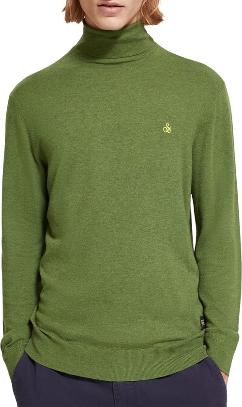 Scotch and Soda - Col Green Melange - Homme - Taille L - Coupe moderne