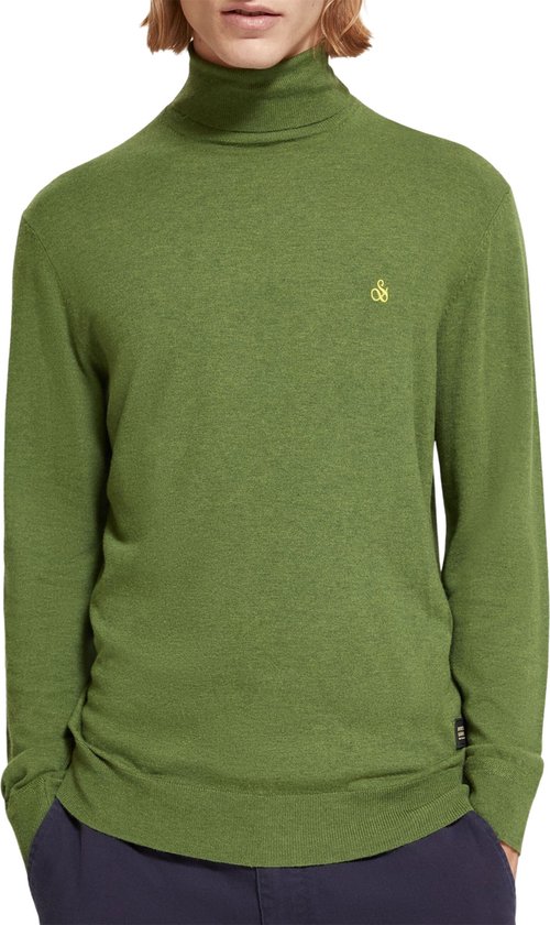 Scotch and Soda - Col Groen Melange - Heren - Maat XL - Modern-fit