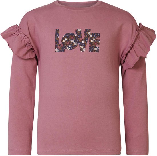 Noppies Kids Girls tee Arnett long sleeve Meisjes T-shirt - Roze - Maat 92