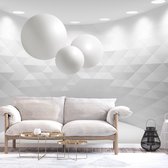 Fotobehangkoning - Behang - Vliesbehang - Fotobehang - Geometric Room - Geometrische Ruimte - 3D - 100 x 70 cm