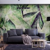 Fotobehangkoning - Behang - Vliesbehang - Fotobehang - Grote Bladeren - Jungle - Tropisch - Botanisch - 200 x 140 cm