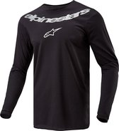 Alpinestars Fluid Graphite Jersey Black Silver L - Maat -