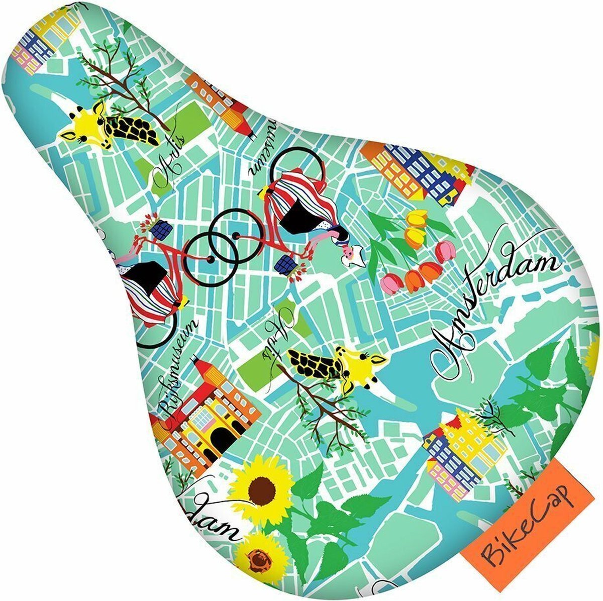 BikeCap Zadelhoesje Kids Get Lost Amsterdam | Fietszadelhoes - Fietszadeldek - Stof en waterafstotend