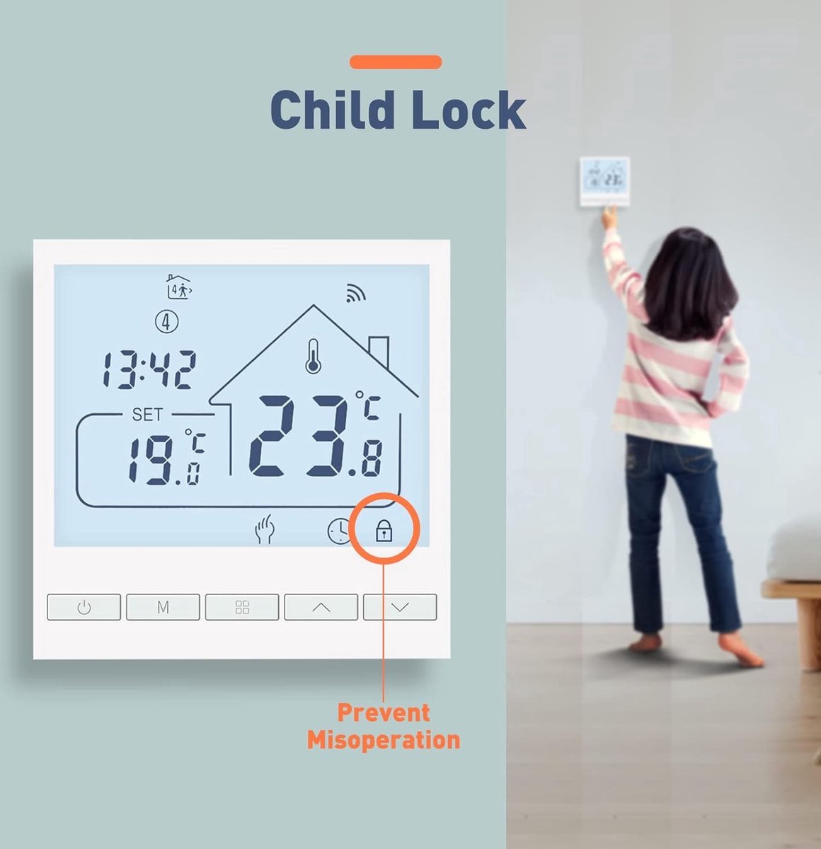 Smart Thermostat - App And Voice Control Wifi Thermostat