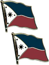 Broche/speldje Pin - vlag Filipijnen - 2x - 20 mm