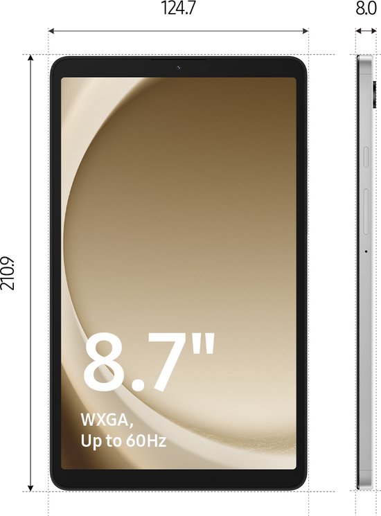 Samsung Galaxy Tab A9 - 128GB - 8.7 inch - Gray