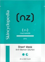 Skincyclopedia | Sheet Mask | Prijs is per 3 verpakkingen | 3% Niacinamide | Gezichtsmasker | Zinc | Anti - Oneffenheden | Droge Huid | Anti-Vergrote Poriën |Anti-pigmentatie | Alle huidtypes | Gevoelige Huid