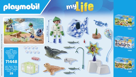 PLAYMOBIL Ma Life Nourrir les Animaux - 71448