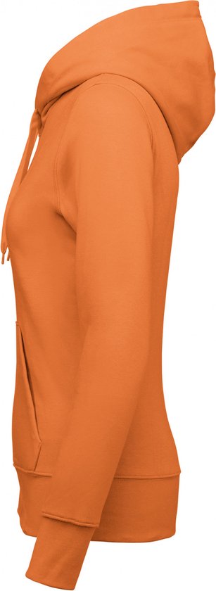 Sweatshirt Dames XS Kariban Lange mouw Light Orange 85% Katoen, 15% Polyester