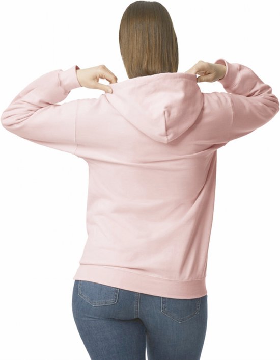 Sweatshirt Unisex S Gildan Lange mouw Light Pink 80% Katoen, 20% Polyester