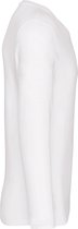 Kariban T-shirt V-hals lange mouwen K358 - White - L