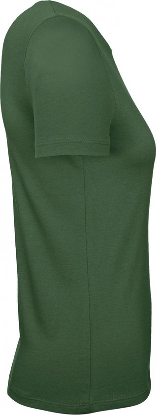 #E150 T-shirt Femme Femme M 100% Katoen Vert Bouteille