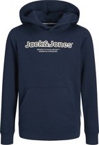 JACK & JONES JUNIOR JORLAKEWOOD SWEAT HOOD BF JNR Pull Garçons - Navy Blazer - Taille 152