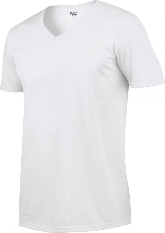 Gildan Softstyle Euro Fit Adult V-neck T-shirt GI64V00 - White - M