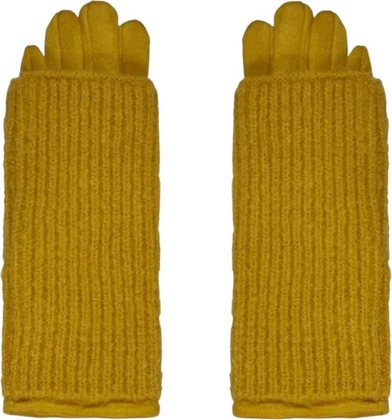Handschoenen - Dubbele laag - Mosterdgeel