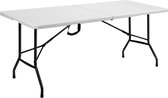 PHTOOLS Table pliante camping / pique-nique aspect rotin noir 180 x 75 x 74 cm