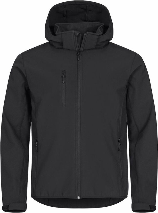 CLIQUE Softshell Hoody Jacket - Sportjas - Zwart - Heren