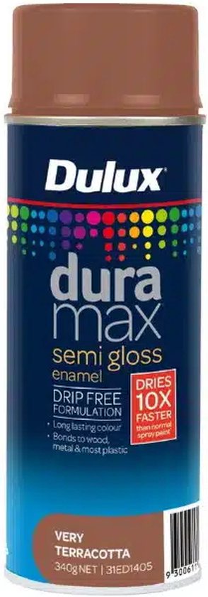 Dulux Duramax Semi Gloss Enamel Very Terracotta 340g | bol