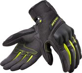 REV'IT! Volcano Ladies Black Neon Yellow Motorcycle Gloves M - Maat M - Handschoen