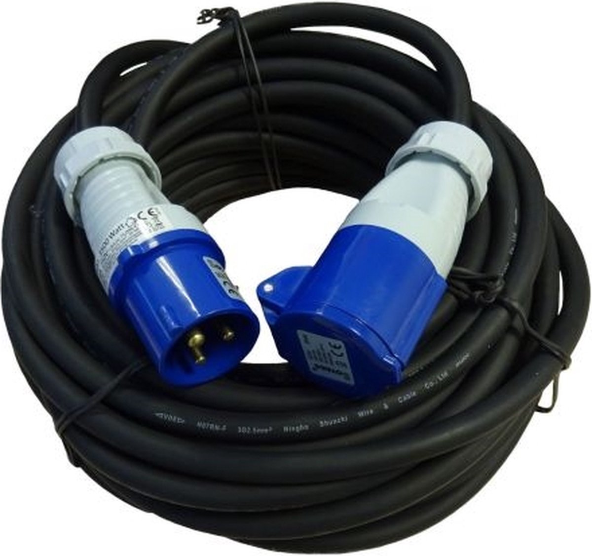 Vrijbuiter CEE verlengkabel - 20 meter - 3 x 2.5mm² - Max 3500 watt - Neopreen - Spatwaterdicht — afbeelding 2