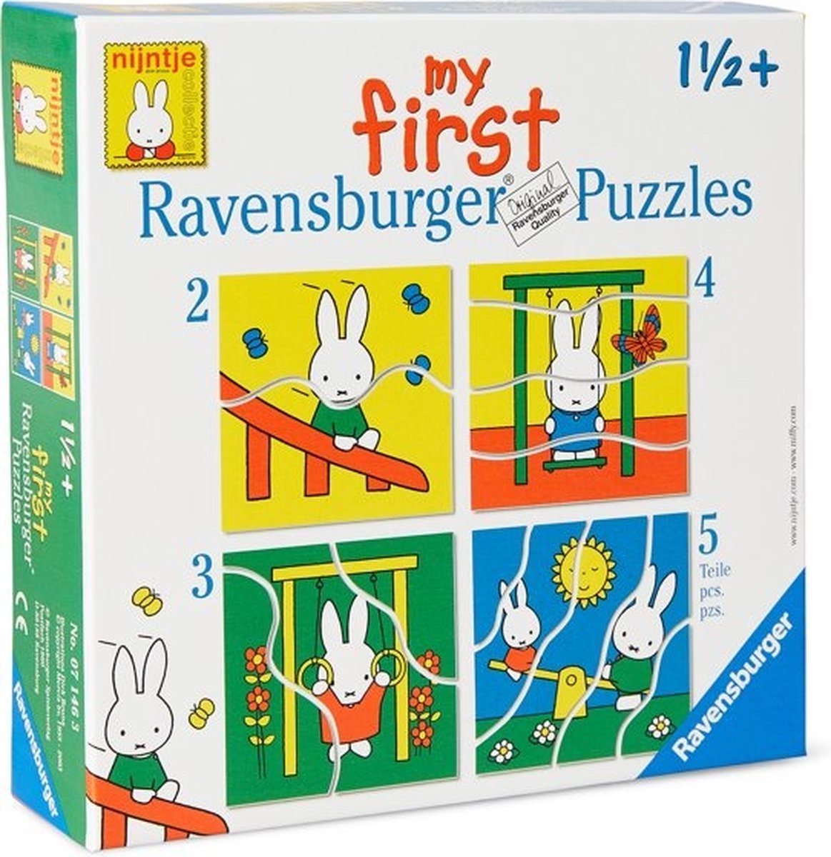 Ravensburger nijntje My First Puzzels -2+3+4+5 stukjes - kinderpuzzel