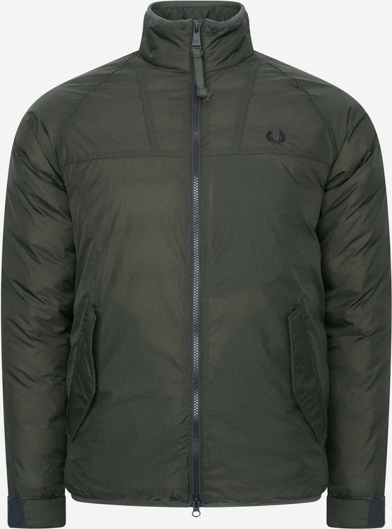 Fred Perry Insulated Zip Through Jacket J2573 - heren winterjas - groen - Maat: S