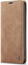 CaseMe book case cuir - Apple iPhone 15 - Beige