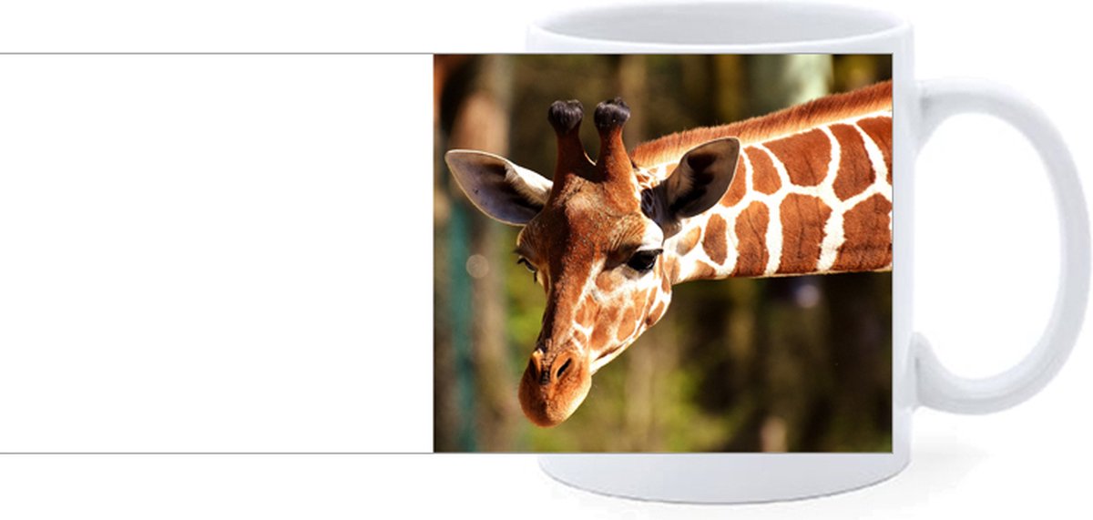 Beker - Giraffe met Uitgestrekte Nek