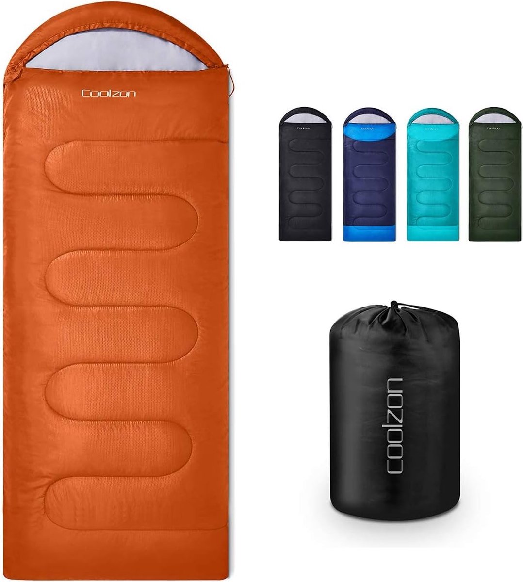Slaapzak voor buiten, voor camping, 3-4 seizoenen, volwassenen, dekenslaapzak, klein verpakkingsformaat, ultralichte draagtas, zacht dik en warm, voor outdoor, camping, reizen, wandelen