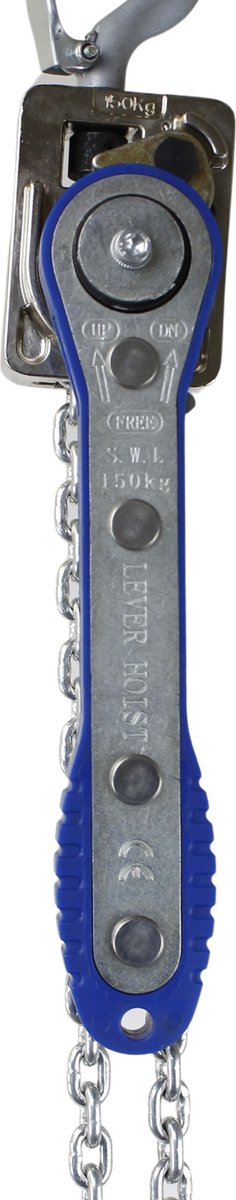 Jentan JTVW-0015 - Rateltakel - Werklast 150 KG - Hijshoogte 1,5M - Compact Model - Licht Hijswerk - Aluminium