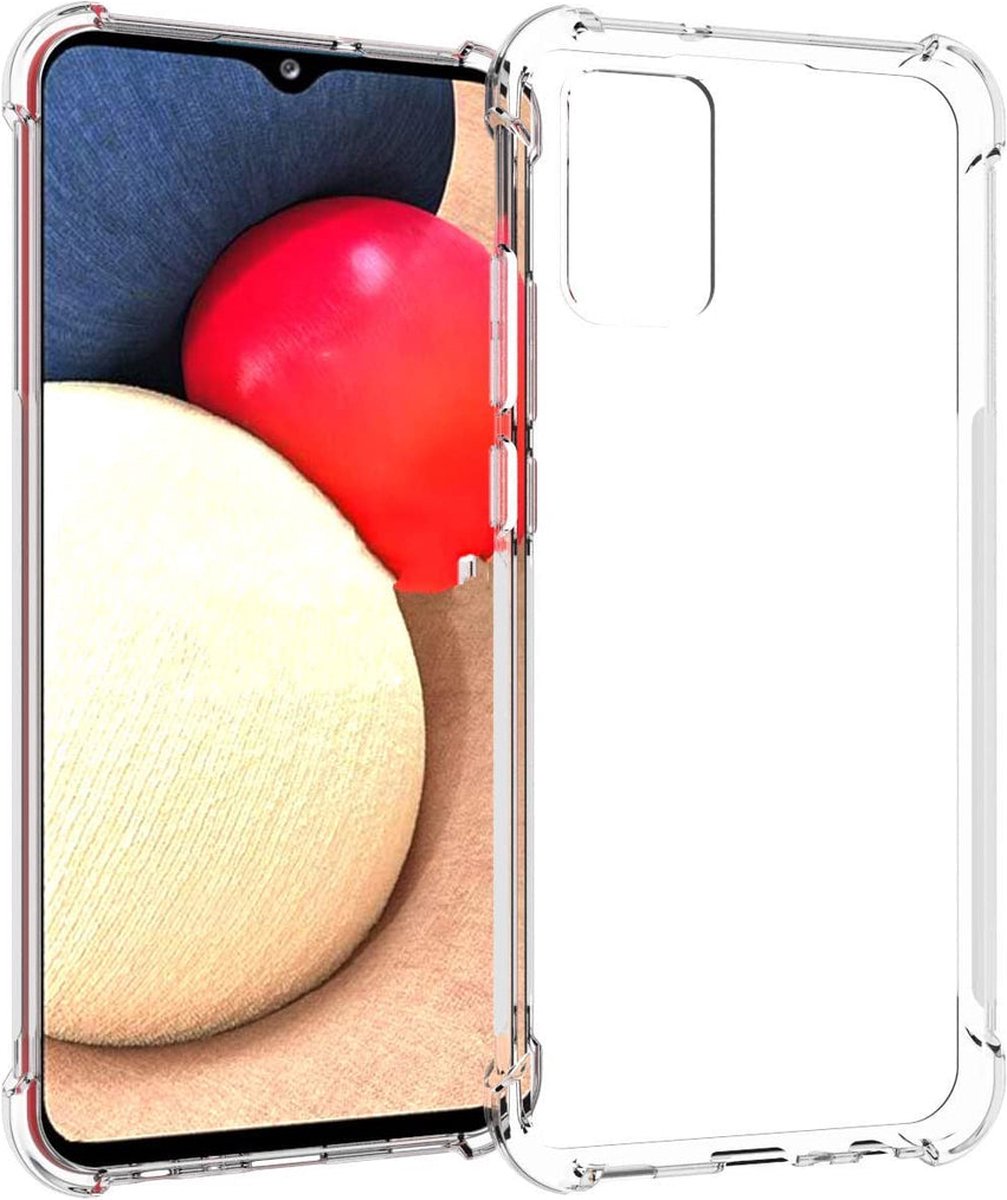 Samsung Galaxy A02S/A03s Hoesje - Transparant - Opstaande hoeken