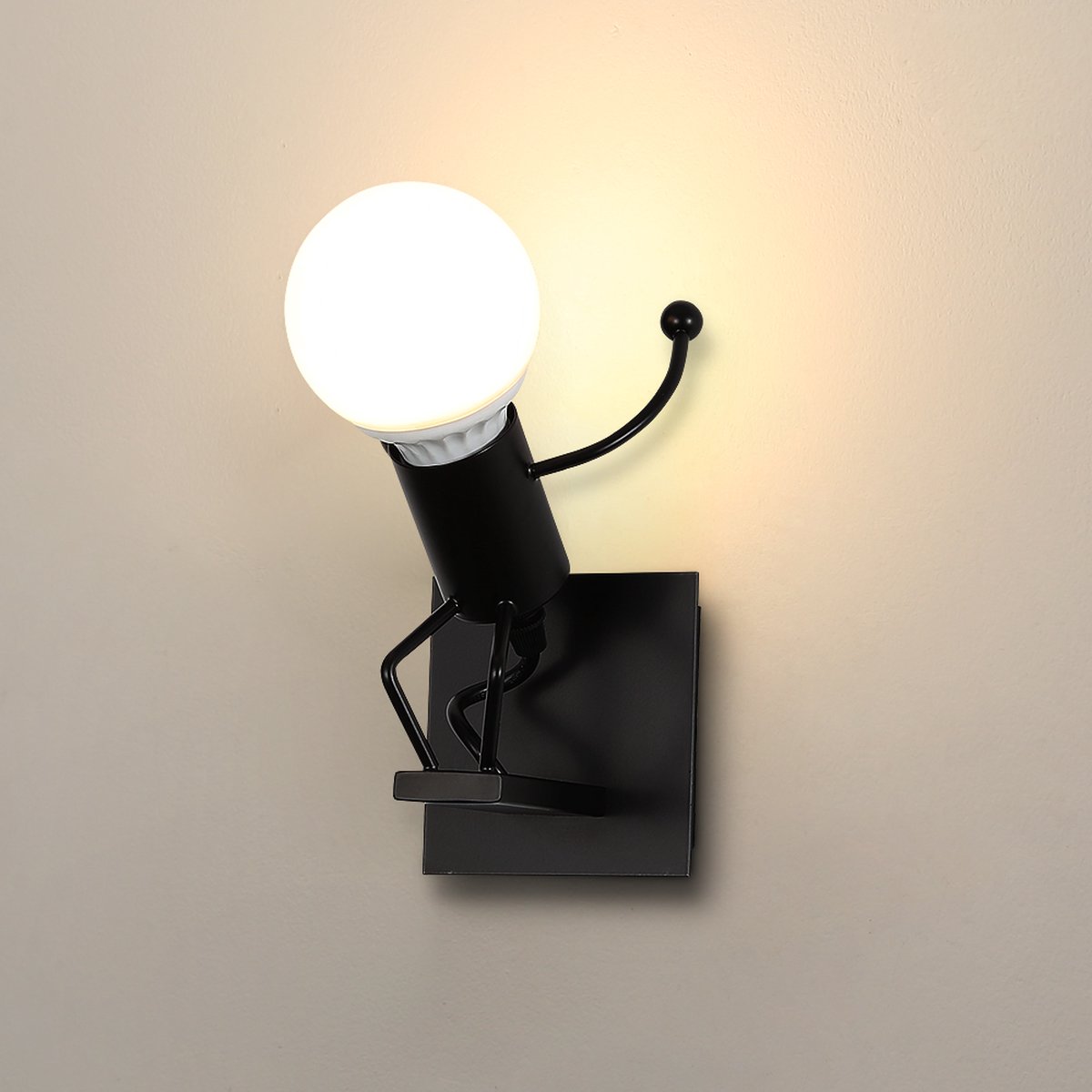 Delaveek-Creatieve Industriële Binnen Wandlampen - Zwart - E27 (lamp niet inbegrepen)