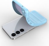Mobigear Coque adaptée pour Samsung Galaxy S24 Plus Coque de téléphone Flexible TPU | Mobigear Couverture arrière bosselée | Coque Galaxy S24 Plus | Couverture arrière - Bleu foncé