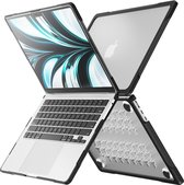 Case2go - Hardcover/Hoes voor Macbook Air 13.6 Inch (2022) - 360 Bescherming - Transparant