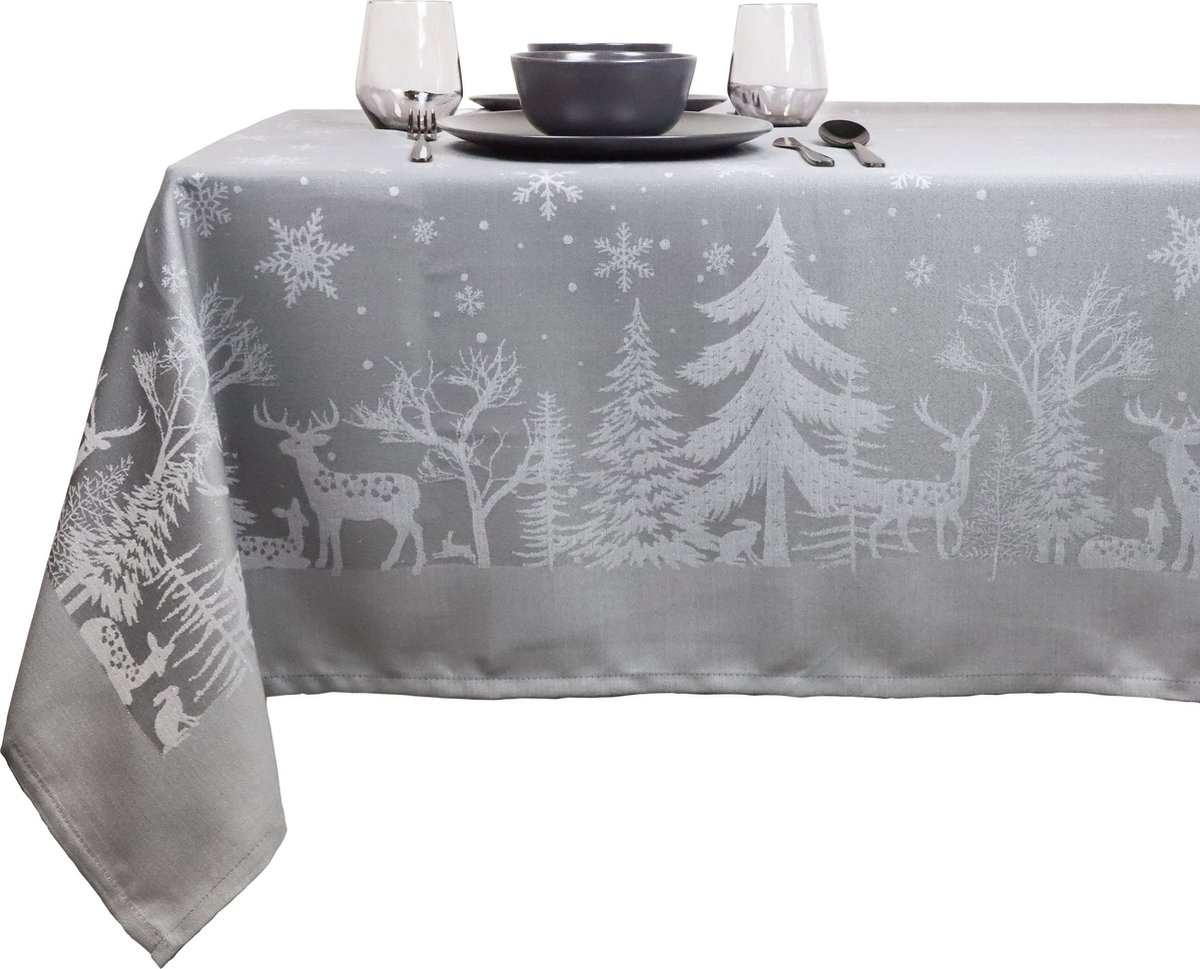 Unique Living - Tafelkleed Rody - 150x250cm - Grey