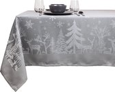Kerst Tafelkleed Rody 150x250 grijs