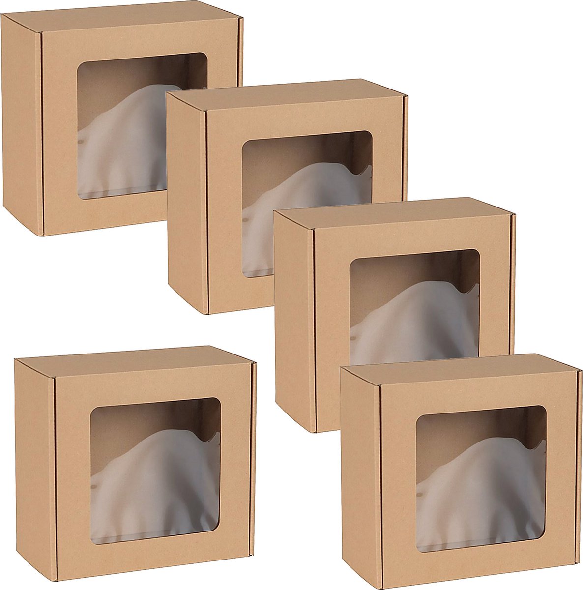 Vierkante Mode Doos met Venster, Geschenkdoos 20x20x10 cm