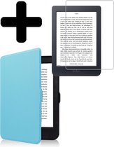 Hoesje Geschikt voor Kobo Nia Hoes Bescherm Hoesje Case Luxe Sleep Cover Met Screenprotector - Hoes Geschikt voor Kobo Nia Hoesje - Lichtblauw