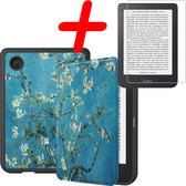 Étui adapté pour Kobo Clara 2E Case Bookcase Cover Case avec protecteur d'écran - Kobo Clara 2E Sleepcover - Blossom