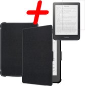 Étui adapté pour Kobo Clara HD Case Bookcase Cover Case avec protecteur d'écran - Kobo Clara HD Sleepcover - Zwart